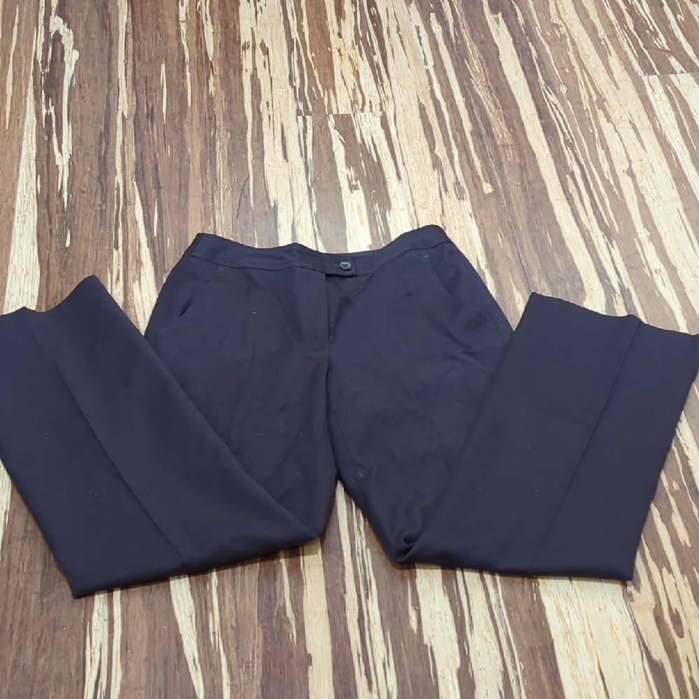 Harve Benard by Benard Holtzman Petite Wool Brown Dress Pants
